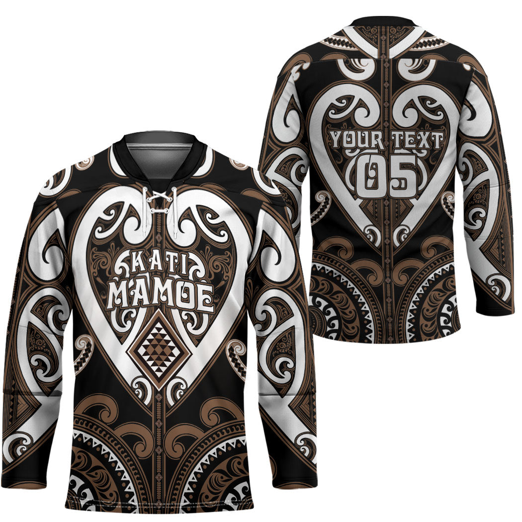 Custom Aotearoa Kati Mamoe Hockey Jersey Maori Tribal Pattern LT05 - Polynesian Pride