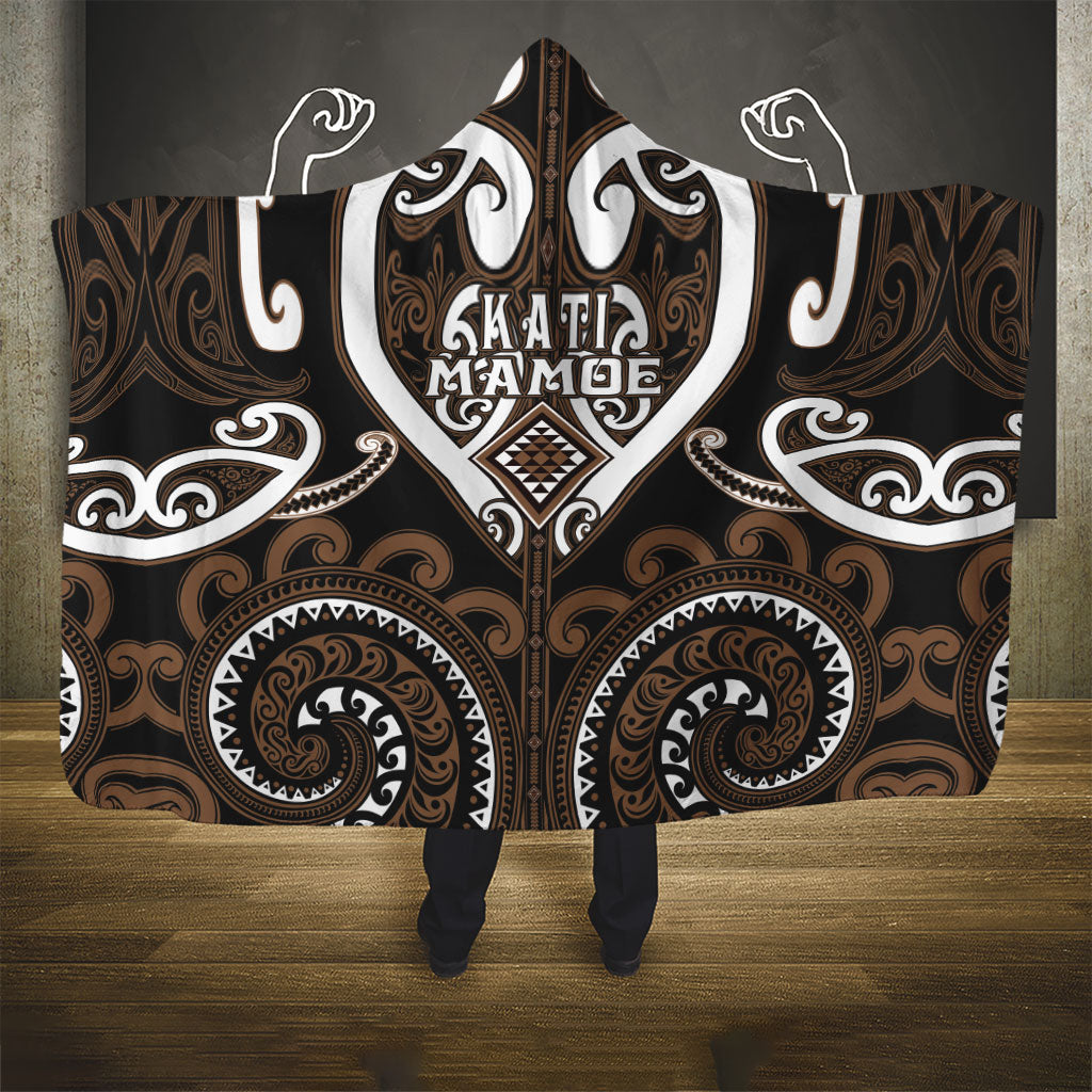Aotearoa Kati Mamoe Hooded Blanket Maori Tribal Pattern LT05 - Polynesian Pride