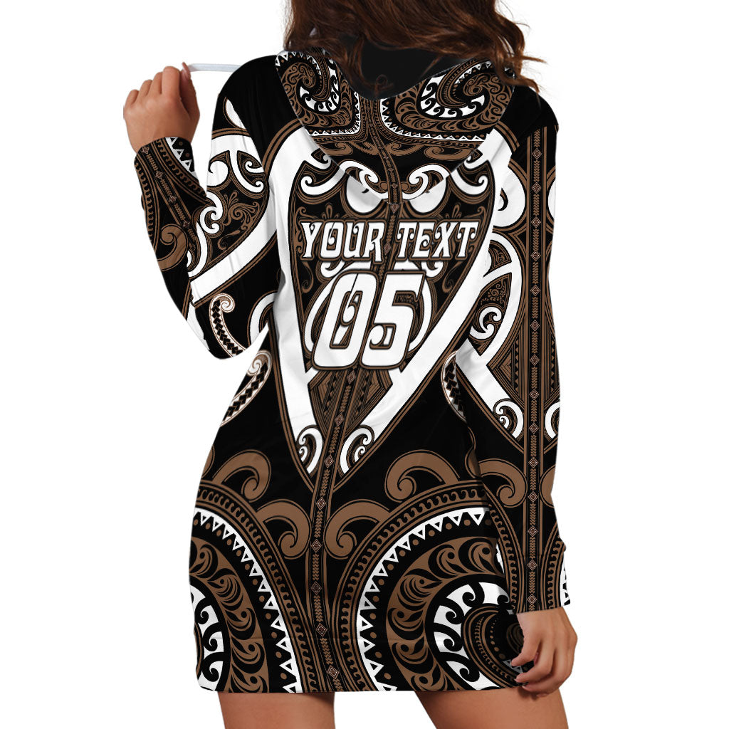 Custom Aotearoa Kati Mamoe Hoodie Dress Maori Tribal Pattern LT05 - Polynesian Pride