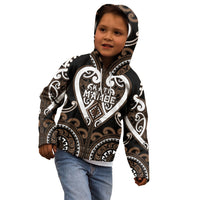 Custom Aotearoa Kati Mamoe Kid Hoodie Maori Tribal Pattern LT05 - Polynesian Pride