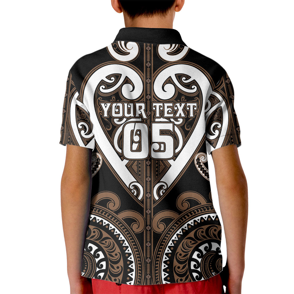 Custom Aotearoa Kati Mamoe Kid Polo Shirt Maori Tribal Pattern LT05 - Polynesian Pride