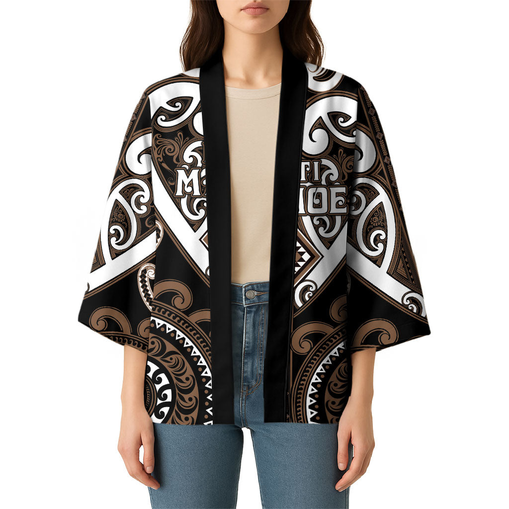 Custom Aotearoa Kati Mamoe Kimono Maori Tribal Pattern LT05 - Polynesian Pride