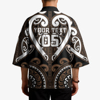 Custom Aotearoa Kati Mamoe Kimono Maori Tribal Pattern LT05 - Polynesian Pride