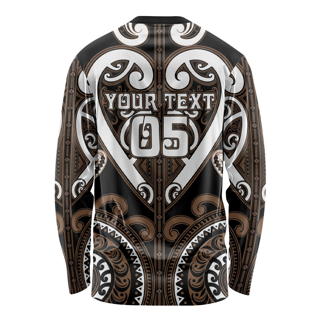 Custom Aotearoa Kati Mamoe Long Sleeve Shirt Maori Tribal Pattern LT05 - Polynesian Pride