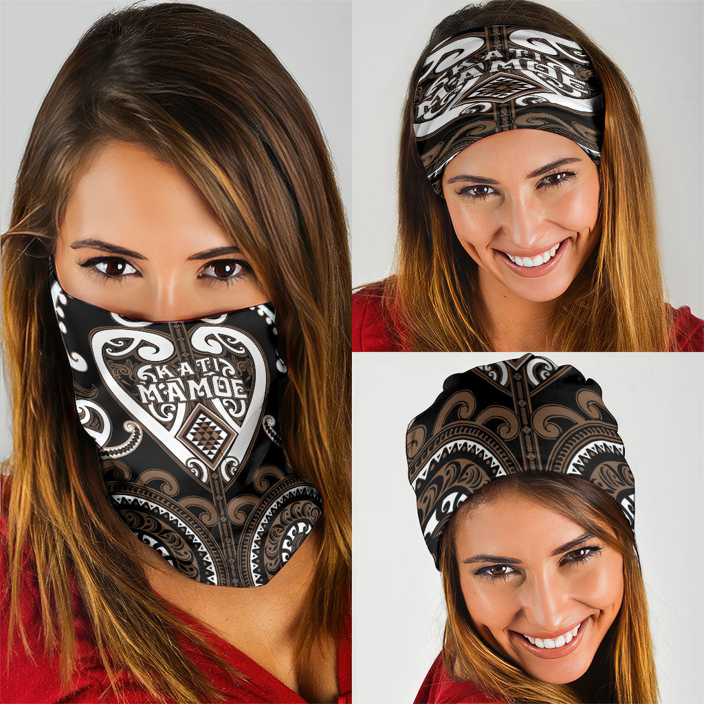 Aotearoa Kati Mamoe Neck Gaiter Maori Tribal Pattern LT05 - Polynesian Pride