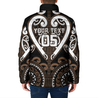 Custom Aotearoa Kati Mamoe Padded Jacket Maori Tribal Pattern LT05 - Polynesian Pride
