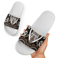 Aotearoa Kati Mamoe Slide Sandals Maori Tribal Pattern LT05 - Polynesian Pride