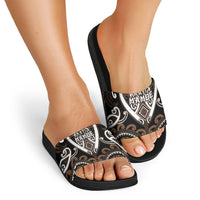 Aotearoa Kati Mamoe Slide Sandals Maori Tribal Pattern LT05 - Polynesian Pride