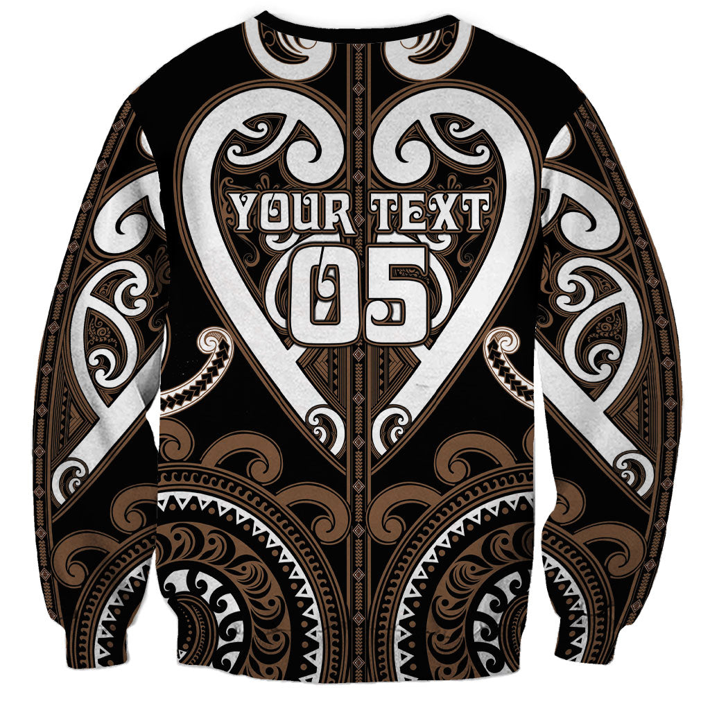 Custom Aotearoa Kati Mamoe Sweatshirt Maori Tribal Pattern LT05 - Polynesian Pride