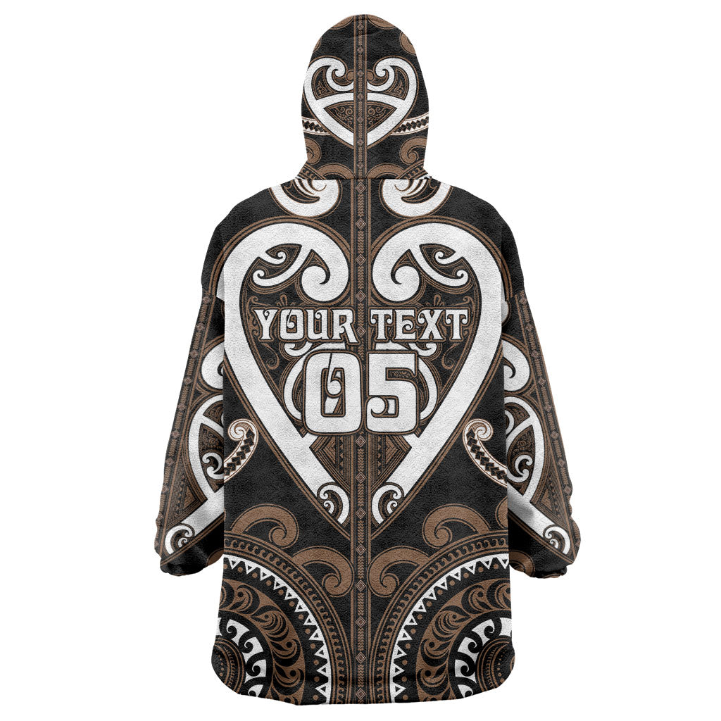 Custom Aotearoa Kati Mamoe Wearable Blanket Hoodie Maori Tribal Pattern LT05 - Polynesian Pride