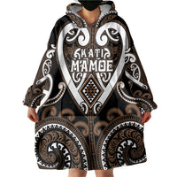 Custom Aotearoa Kati Mamoe Wearable Blanket Hoodie Maori Tribal Pattern LT05 - Polynesian Pride