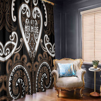 Aotearoa Kati Mamoe Window Curtain Maori Tribal Pattern LT05 - Polynesian Pride