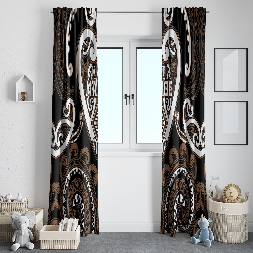 Aotearoa Kati Mamoe Window Curtain Maori Tribal Pattern LT05 - Polynesian Pride