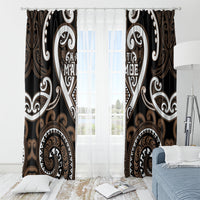 Aotearoa Kati Mamoe Window Curtain Maori Tribal Pattern LT05 - Polynesian Pride