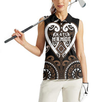 Custom Aotearoa Kati Mamoe Women Sleeveless Polo Shirt Maori Tribal Pattern LT05 - Polynesian Pride