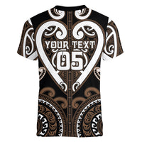 Custom Aotearoa Kati Mamoe Women V-Neck T-Shirt Maori Tribal Pattern LT05 - Polynesian Pride