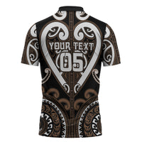 Custom Aotearoa Kati Mamoe Zipper Polo Shirt Maori Tribal Pattern LT05 - Polynesian Pride