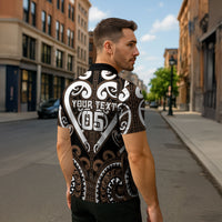 Custom Aotearoa Kati Mamoe Zipper Polo Shirt Maori Tribal Pattern LT05 - Polynesian Pride