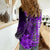 Personalized Hawaii Women Casual Shirt Hammerhead Shark Kakau Polynesian Tribal Purple LT05 - Polynesian Pride