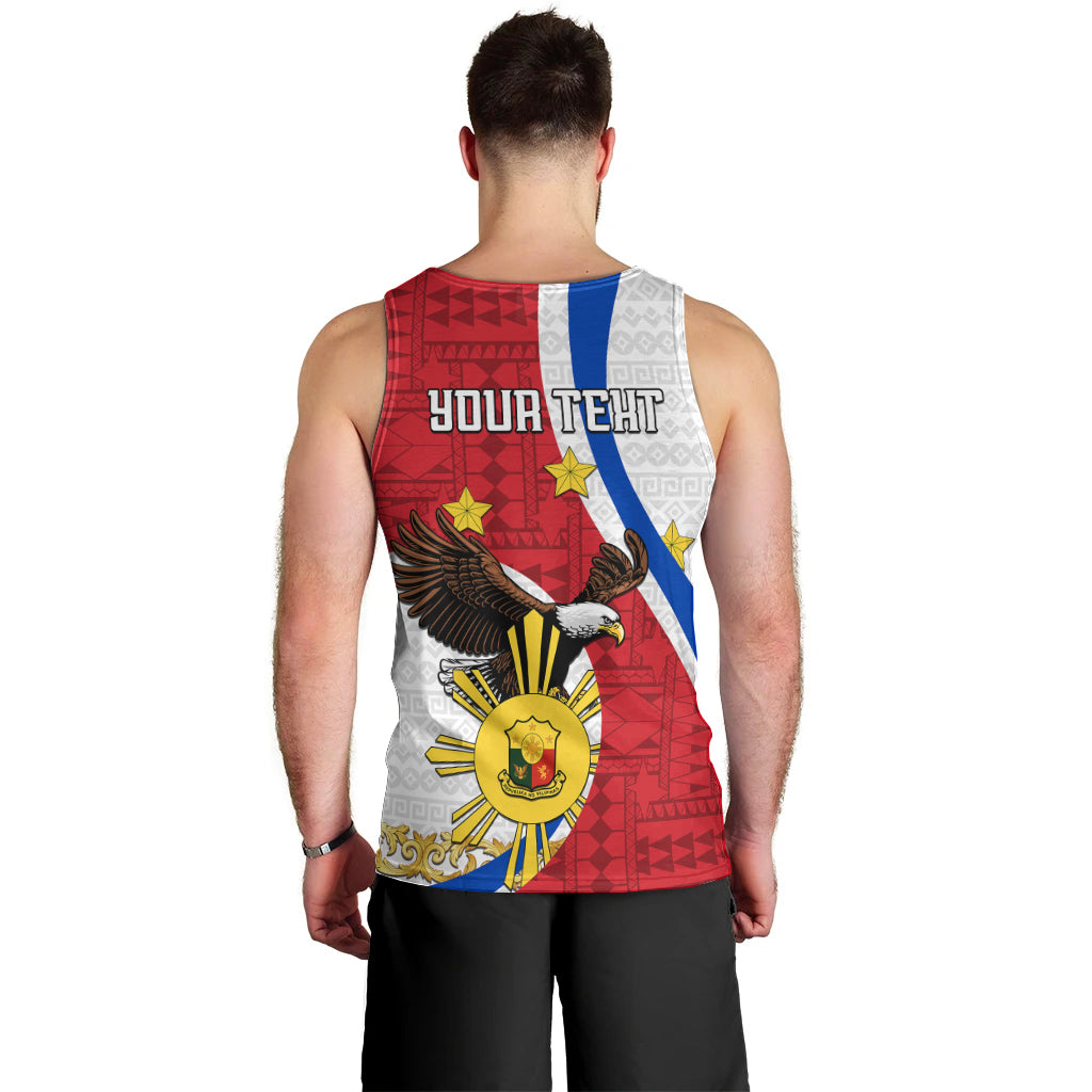 personalized-philippines-men-tank-top-the-eight-rayed-sun-bald-eagle-polynesian-pattern