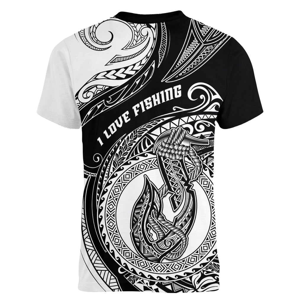 go-fishing-women-v-neck-t-shirt-polynesian-pattern