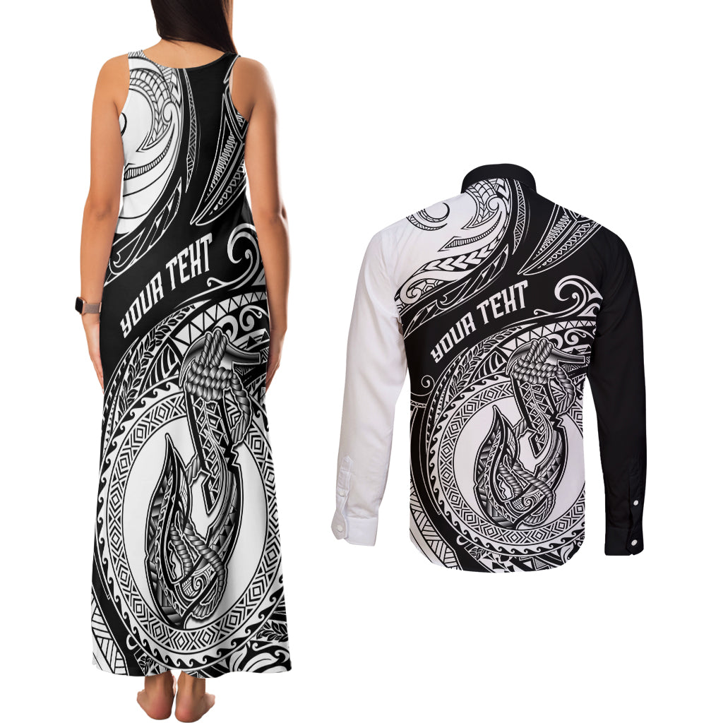 personalized-go-fishing-couples-matching-tank-maxi-dress-and-long-sleeve-button-shirts-polynesian-pattern