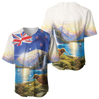 New Zealand Flag Baseball Jersey Scenic Nature LT05 - Polynesian Pride
