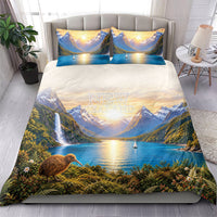 New Zealand Flag Bedding Set Scenic Nature LT05 - Polynesian Pride