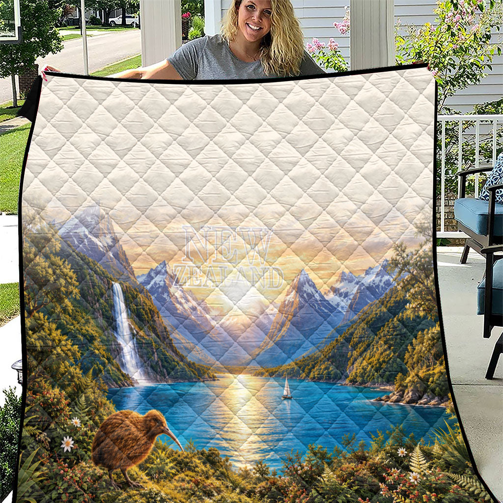 New Zealand Flag Quilt Scenic Nature LT05 Multicolor - Polynesian Pride
