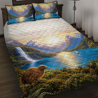 New Zealand Flag Quilt Bed Set Scenic Nature LT05 Multicolor - Polynesian Pride