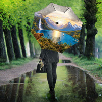 New Zealand Flag Umbrella Scenic Nature LT05 - Polynesian Pride