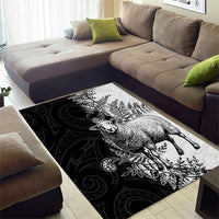 New Zealand Aotearoa Hipi Area Rug Maori Pattern LT05 - Polynesian Pride