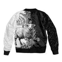 New Zealand Aotearoa Hipi Bomber Jacket Maori Pattern LT05 - Polynesian Pride