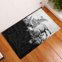 New Zealand Aotearoa Hipi Rubber Doormat Maori Pattern LT05 - Polynesian Pride