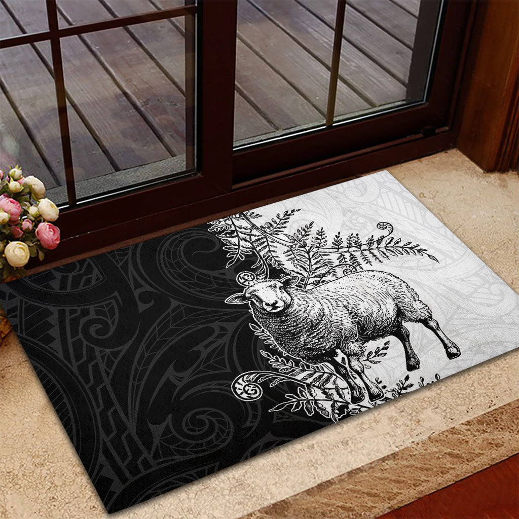 New Zealand Aotearoa Hipi Rubber Doormat Maori Pattern LT05 - Polynesian Pride
