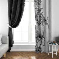 New Zealand Aotearoa Hipi Window Curtain Maori Pattern LT05 - Polynesian Pride