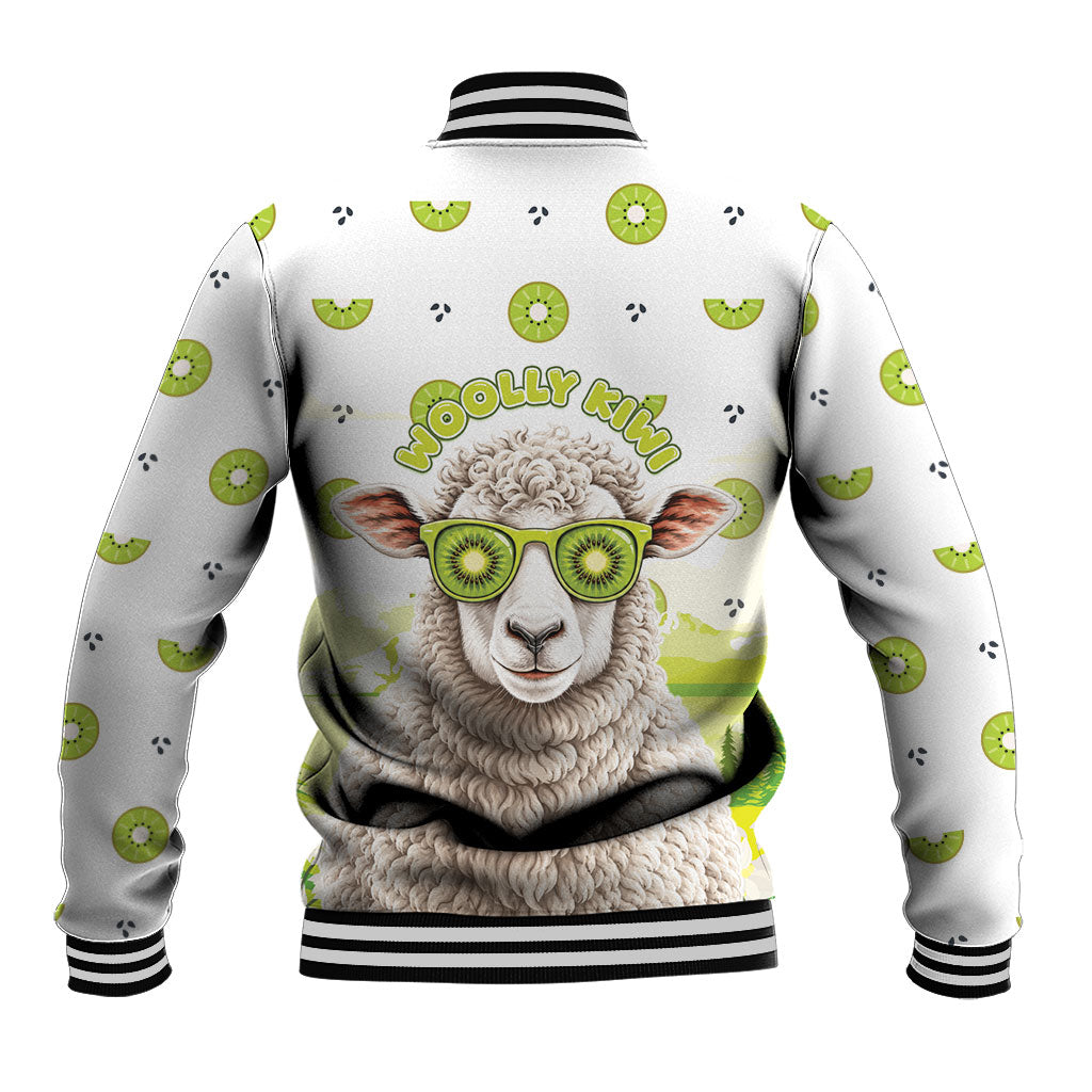 New Zealand Funny Woolly Kiwi Sheep Baseball Jacket LT05 - Polynesian Pride