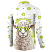 New Zealand Funny Woolly Kiwi Sheep Button Sweatshirt LT05 - Polynesian Pride