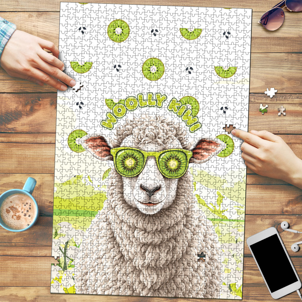 New Zealand Funny Woolly Kiwi Sheep Puzzle LT05 White - Polynesian Pride