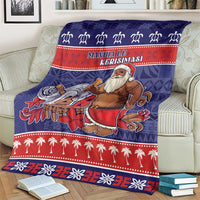 Samoa Christmas Blanket Samoan Santa Claus Manuia Le Kerisimasi