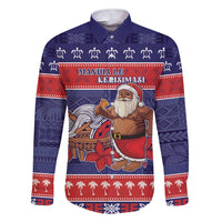 Samoa Christmas Family Matching Short Sleeve Bodycon Dress and Hawaiian Shirt Samoan Santa Claus Manuia Le Kerisimasi