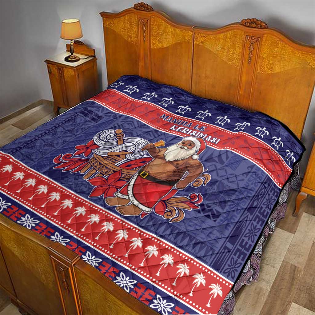 Samoa Christmas Quilt Samoan Santa Claus Manuia Le Kerisimasi LT05 - Polynesian Pride