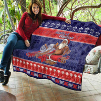 Samoa Christmas Quilt Samoan Santa Claus Manuia Le Kerisimasi LT05 - Polynesian Pride