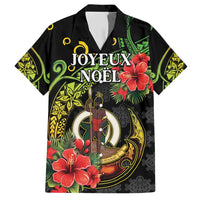 Love Vanuatu Christmas Hawaiian Shirt God Yumi Polynesian Tribal Pattern LT05 Black - Polynesian Pride
