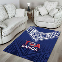 Super Toa Samoa Rugby Area Rug Warrior Spirit LT05