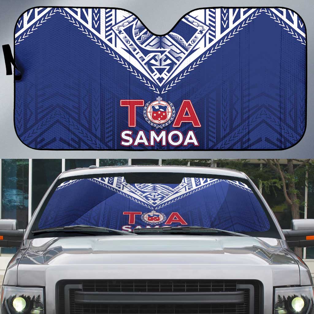 Super Toa Samoa Rugby Auto Sun Shade Warrior Spirit LT05