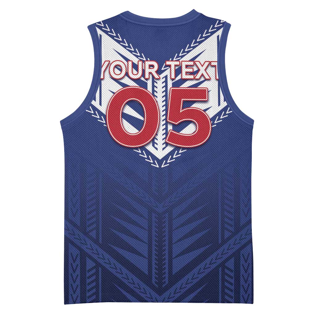 Super Toa Samoa Rugby Custom Basketball Jersey Warrior Spirit LT05