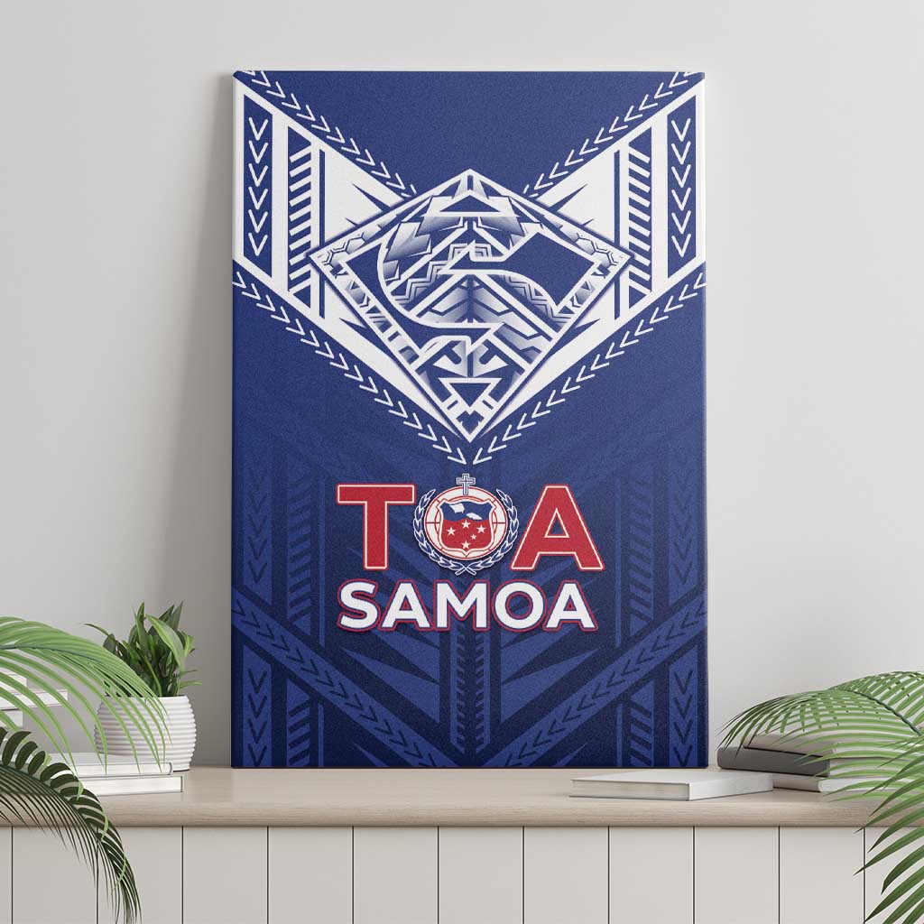 Super Toa Samoa Rugby Canvas Wall Art Warrior Spirit LT05