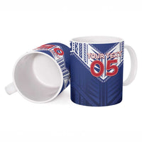 Super Toa Samoa Rugby Custom Ceramic Mug Warrior Spirit LT05