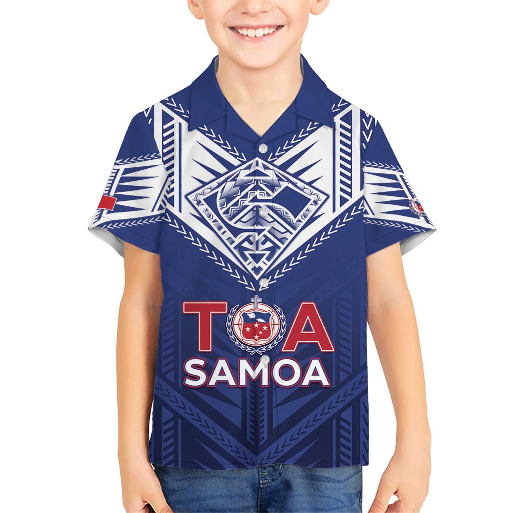Super Toa Samoa Rugby Custom Hawaiian Shirt Warrior Spirit LT05